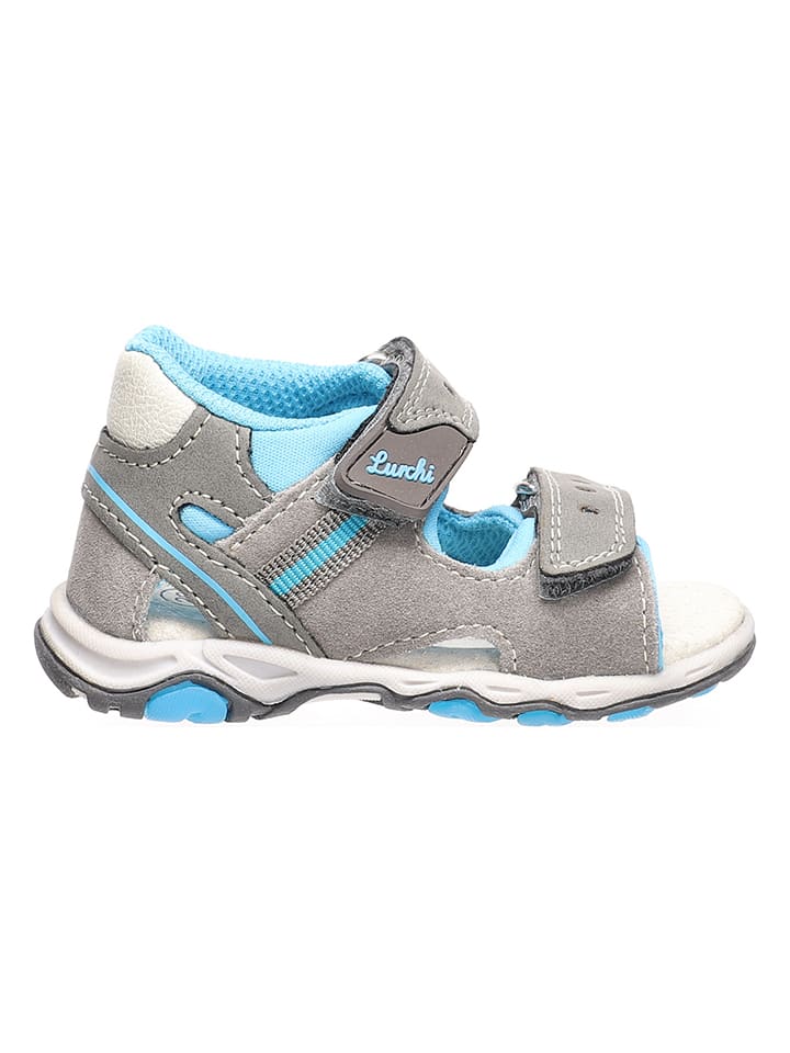 Babys Schuhe | Leder-SandalenJanosch in Grau/ Türkis - GB01764