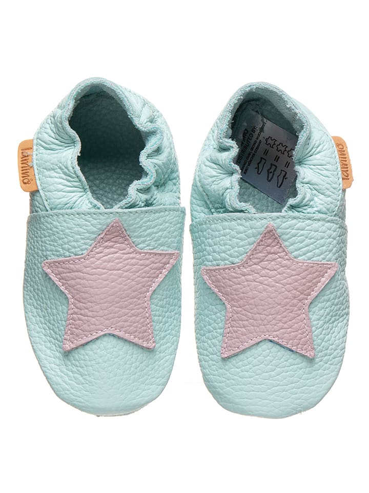Babys Schuhe | Leder-Krabbelschuhe in Dunkelblau - FO72141