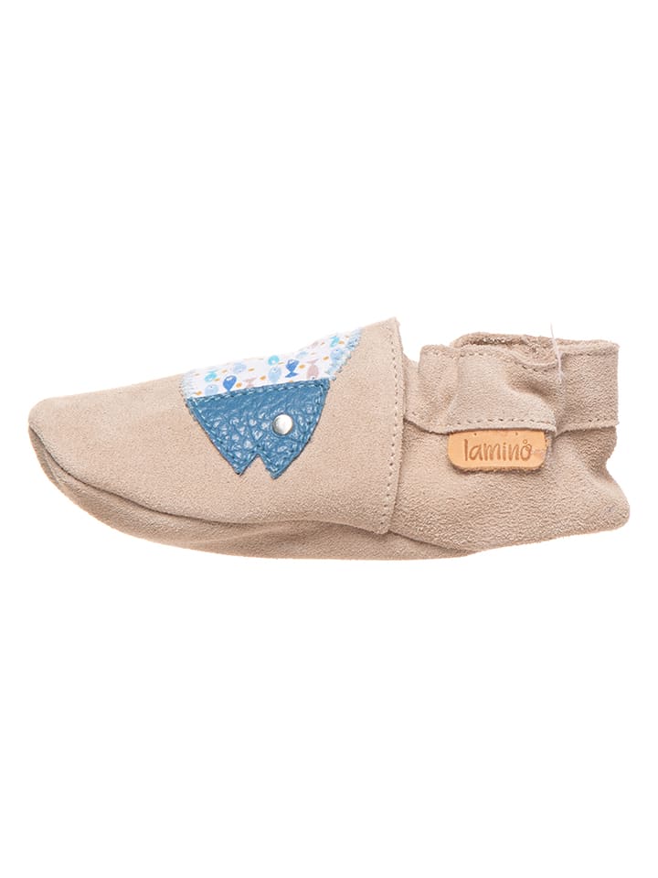 Babys Schuhe | Leder-Krabbelschuhe in Beige - QQ02224