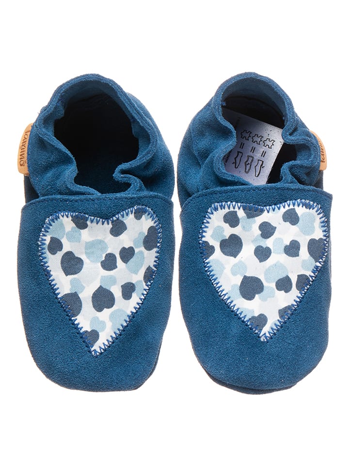 Babys Schuhe | Leder-Krabbelschuhe in Dunkelblau - DB72900