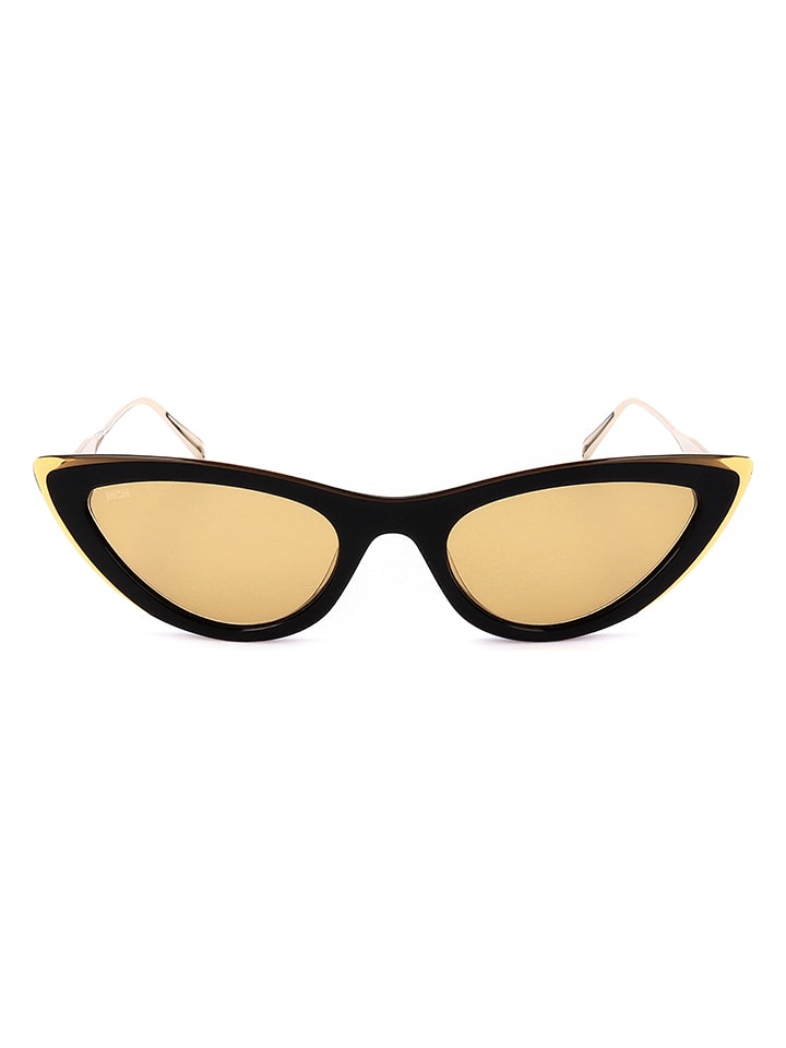 Damen Accessoires | Damen-Sonnenbrille in Schwarz-Gold/ Gelb - RL96017