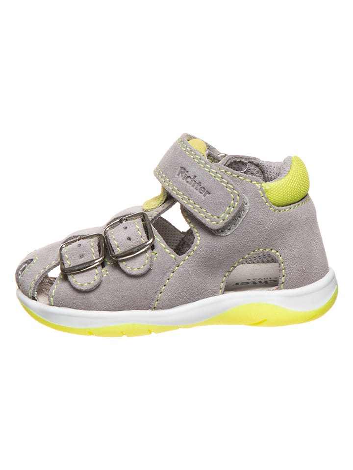 Babys Schuhe | Leder-Halbsandalen in Khaki - BJ36835