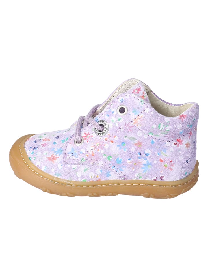 Babys Schuhe | Leder-LauflernschuheDots in Lila - XK45842