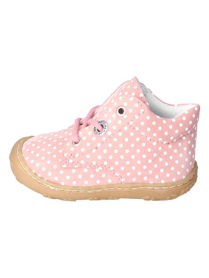 Babys Schuhe | Leder-LauflernschuheDots in Rosa - IR08046