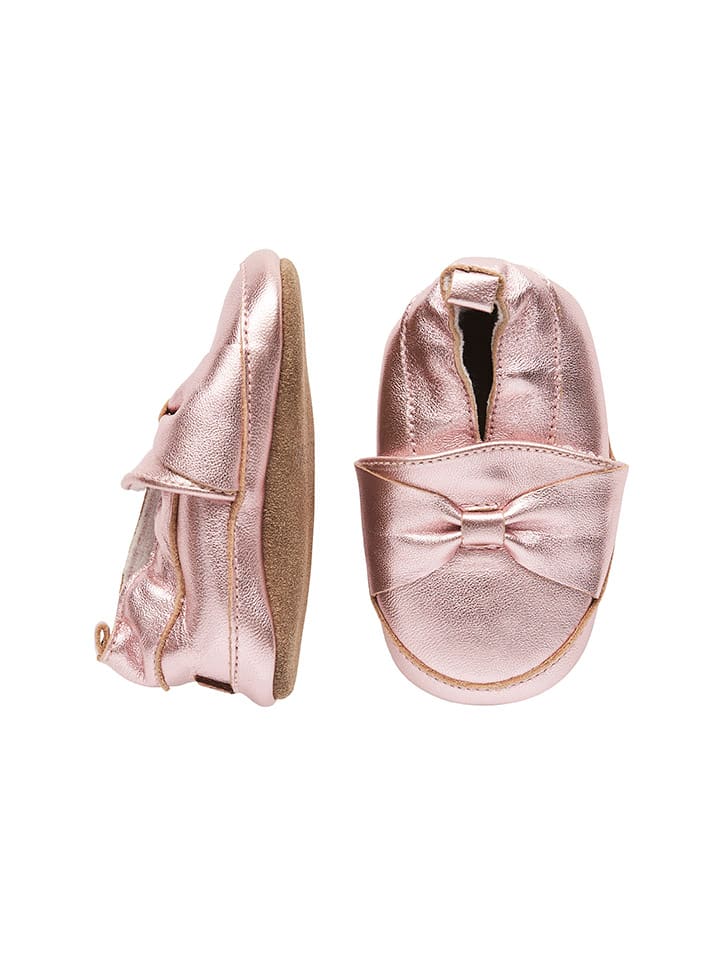 Babys Schuhe | Leder-Hausschuhe in Pink - XN08511