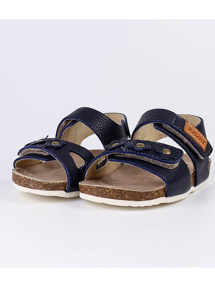 Babys Schuhe | Leder-Sandalen in Dunkelblau - TI97095