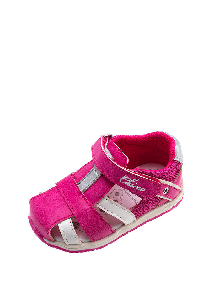 Babys Schuhe | Halbsandalen in Pink/ Weiß - DT15666