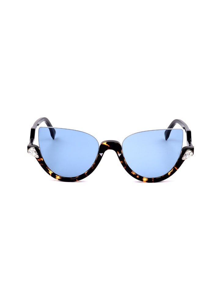 Damen Accessoires | Damen-Sonnenbrille Dunkelbraun/ Blau - CG25145