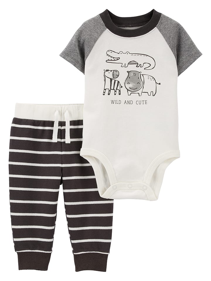 Babys Bekleidung | 2tlg. Outfit in Weiß/ Dunkelblau - XE95990