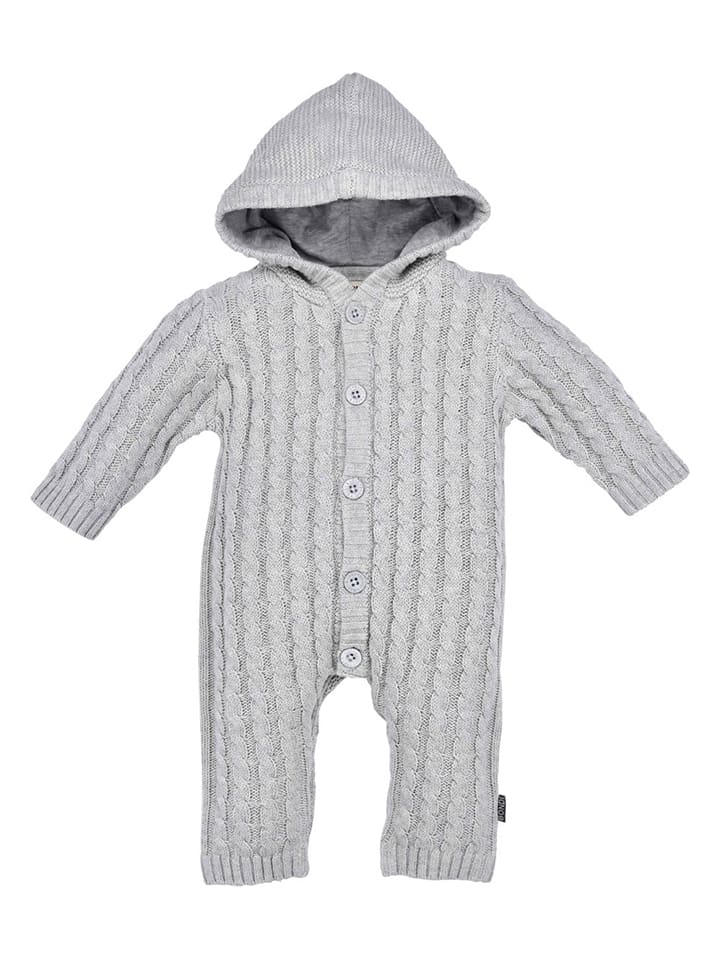 Babys Bekleidung | Strickoverall in Grau - ZS40966