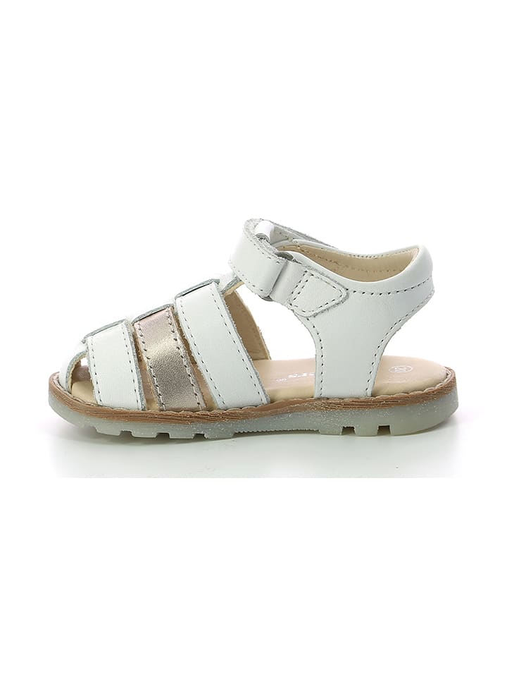 Babys Schuhe | Leder-HalbsandalenNonosti in Weiß - OS35020
