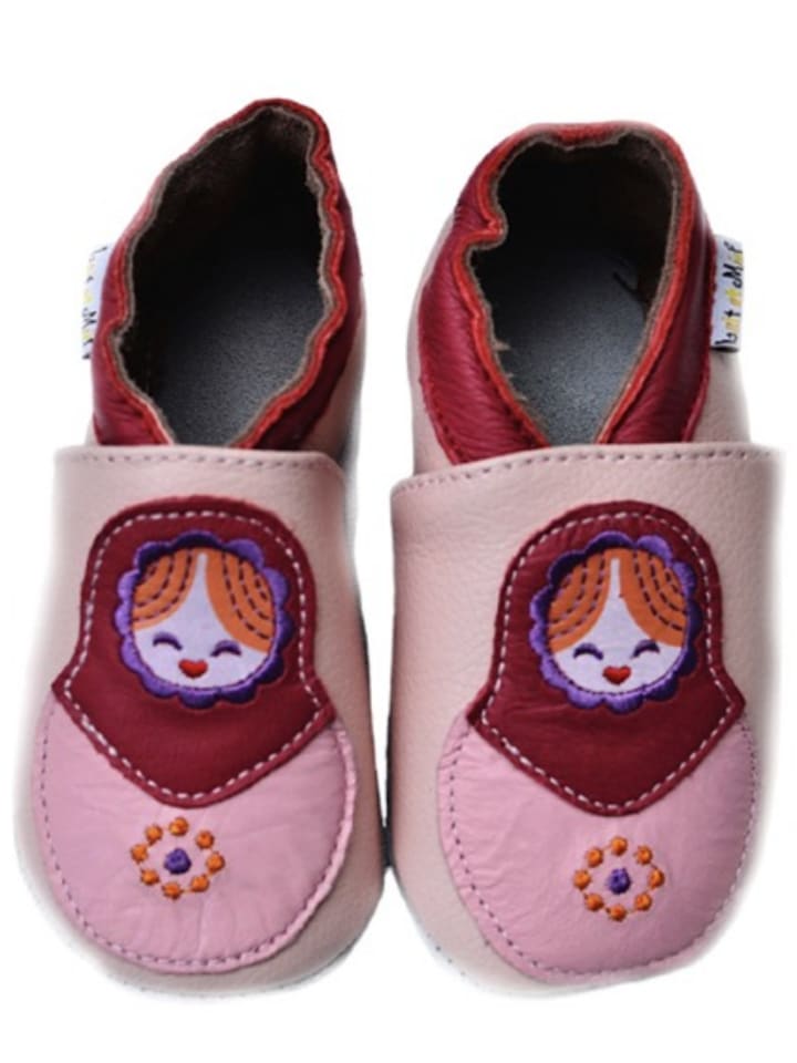 Babys Schuhe | Leder-KrabbelschuheNashorn in Rosa - OG92985