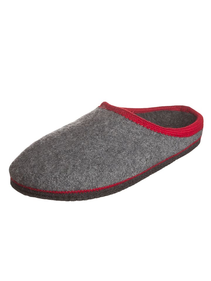 Herren Schuhe | HausschuheBio-Fit in Grau/ Rot - UY68157
