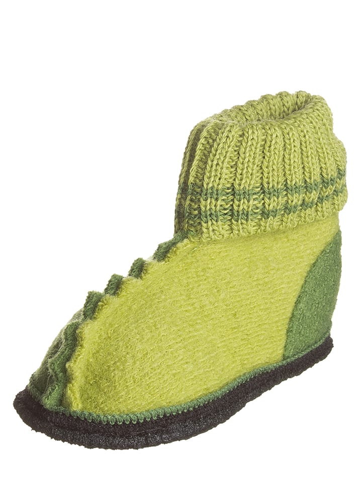 Kinder Schuhe | HüttenschuheTrixi in Lime - XI19511