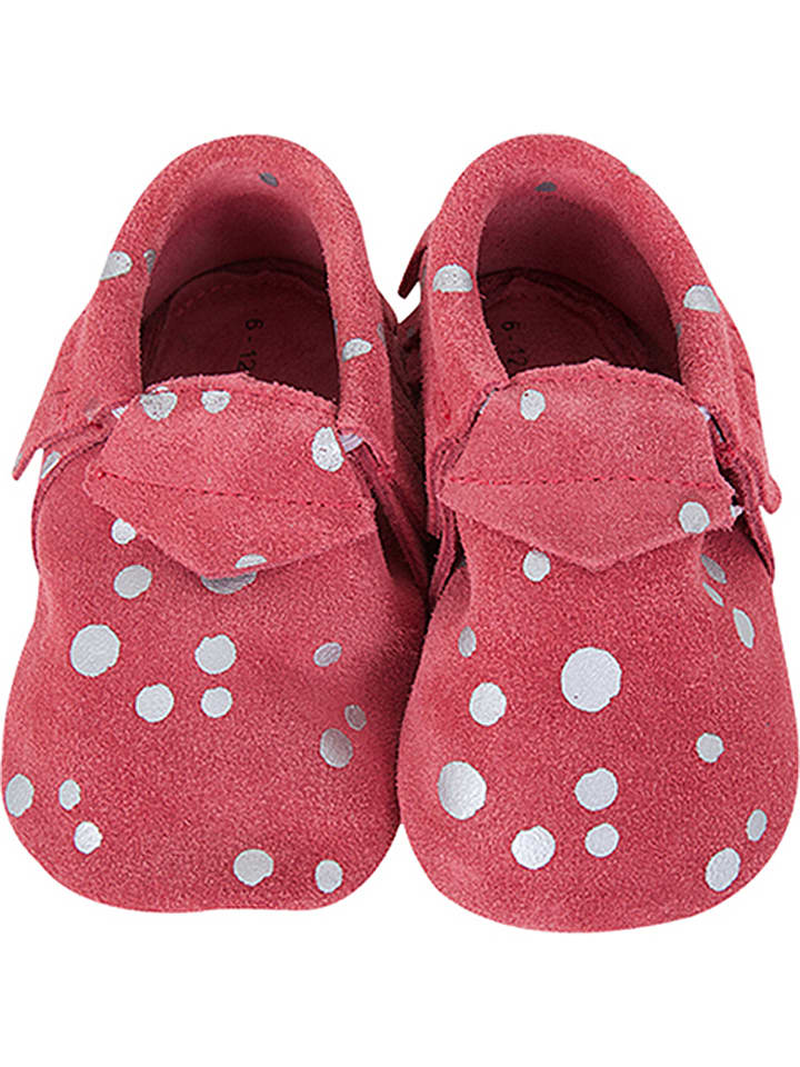 Babys Schuhe | Leder-Krabbelschuhe in Fuchsia - BM15676