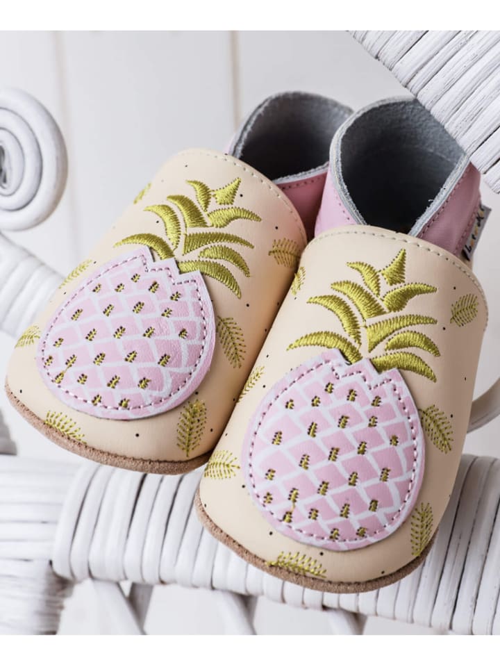 Babys Schuhe | Leder-KrabbelschuheFarben des Regenbogens in Weiß/ Bunt - XT68810