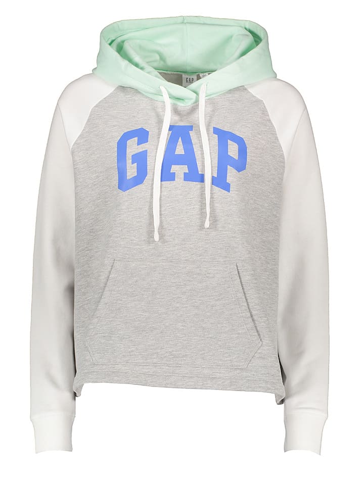 GAP Sweatshirt grijswitturquoise goedkoop kopen | limango GAP Trui grijs goedkoop kopen | limango