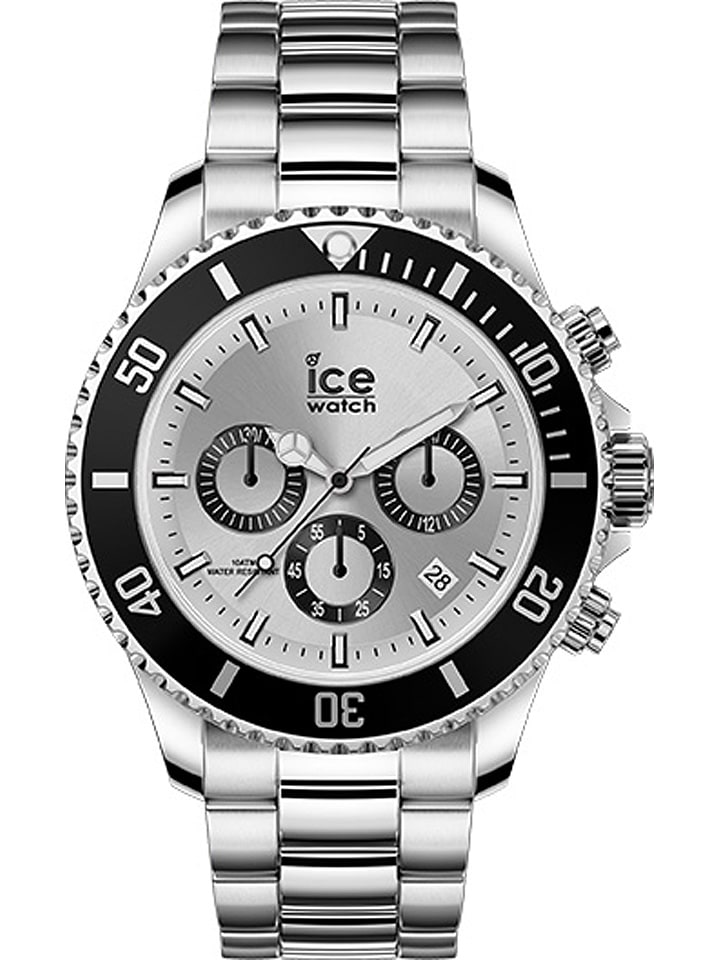 Druppelen Schoolonderwijs Tonen Ice Watch Chronograaf "Steel" zilverkleurig goedkoop kopen | limango