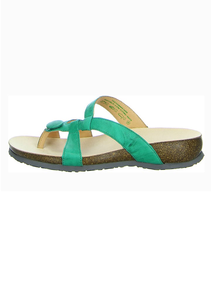 Think! Leren teenslippers \