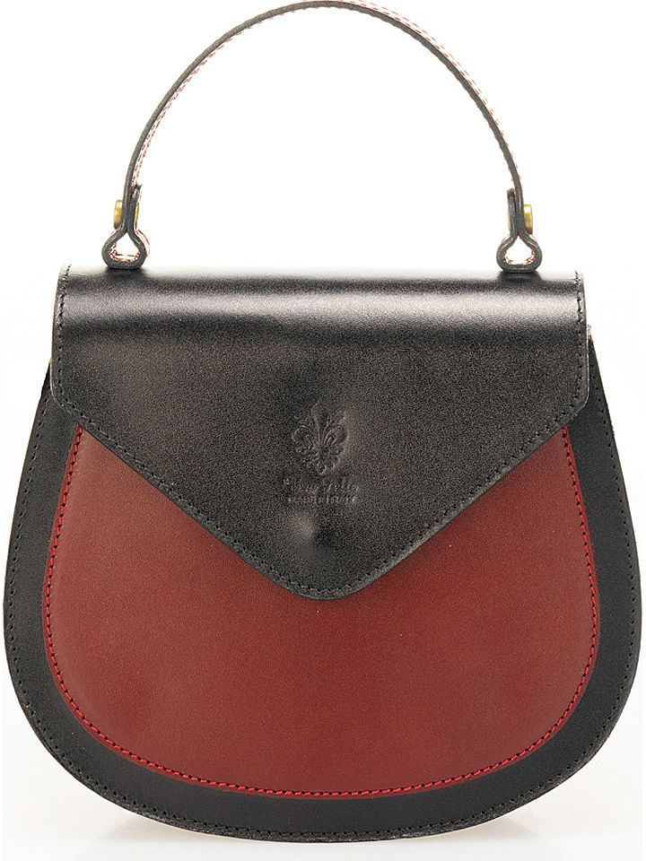 Massimo Castelli Leren Handtas Zwart Rood B 28 X H X D 11 Cm Goedkoop Kopen Limango