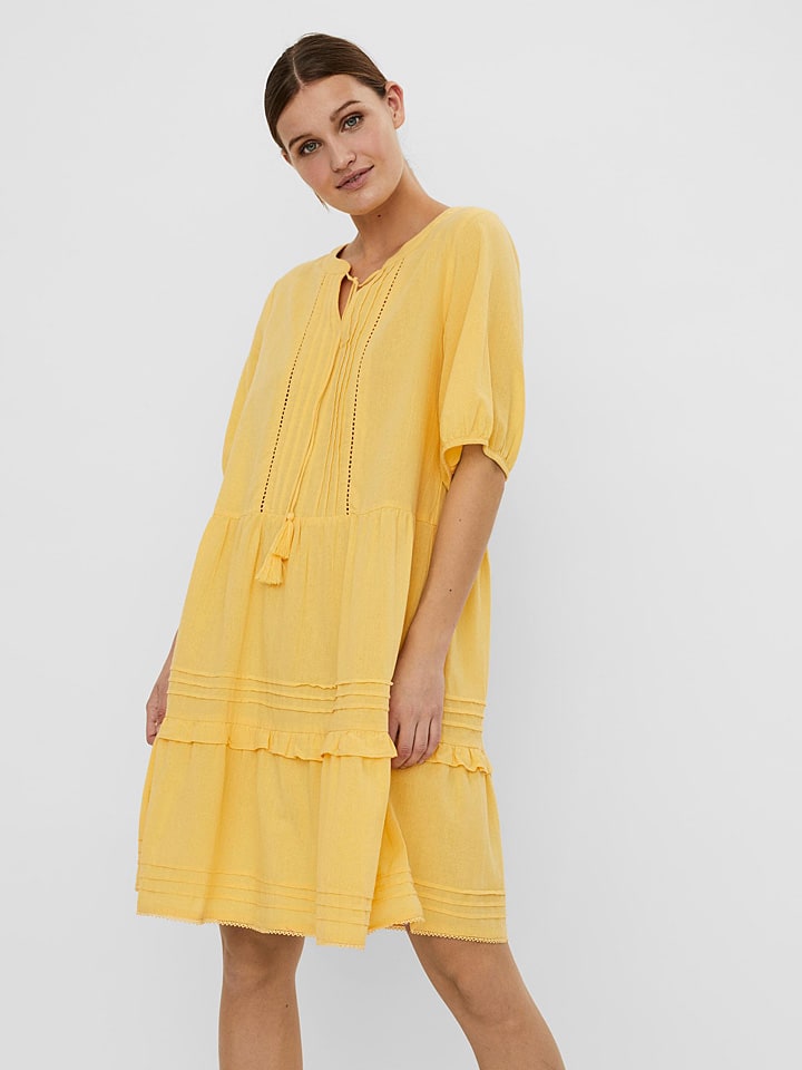 Moda Kleid in Gelb günstig kaufen
