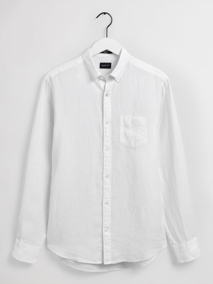 Gant Linnen blouse - regular fit - wit
