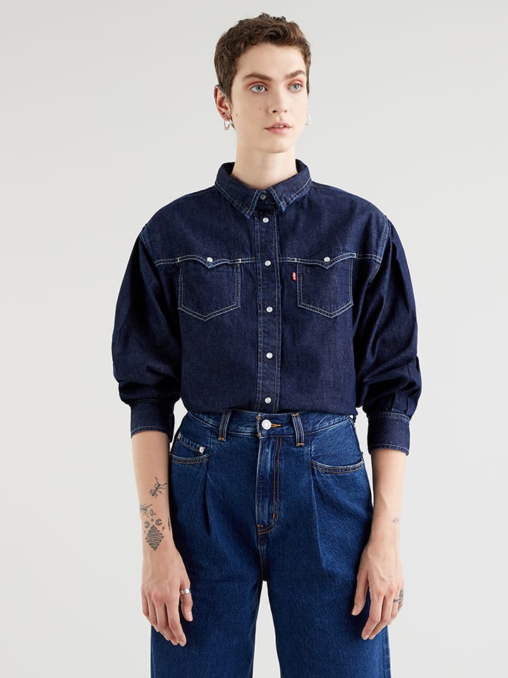 Levi´s Spijkerblouse donkerblauw goedkoop kopen | limango