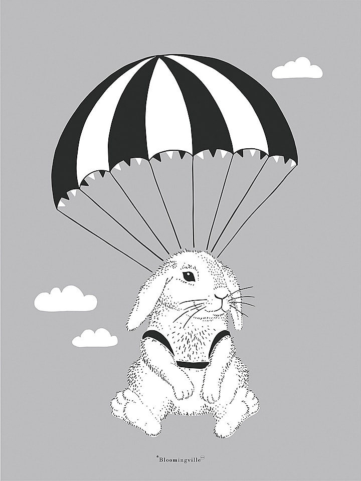 Bloomingville Mini Poster In Grau Schwarz Weiss L 30 X B 40 Cm Gunstig Kaufen Limango