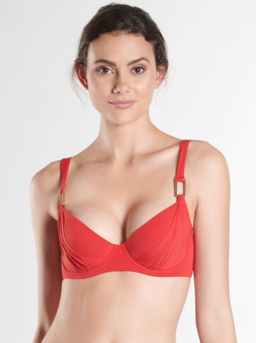 Aubade Biustonosz-bikini "Esprit Sauvage" w kolorze czerwonym