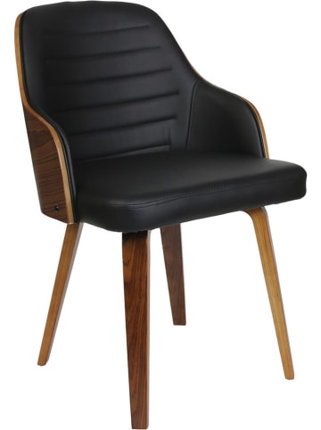 DOCK avenue Krzesło "Retro" w kolorze czarnym - 57 x 79 x 51 cm
