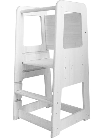 The Wild Hug Krzesełko "Montessori" w kolorze białym - 40 x 90 x 40 cm