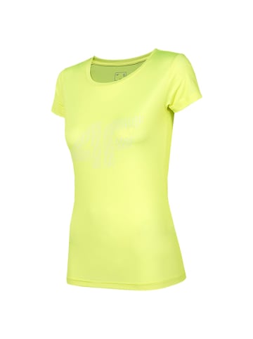 4F T-shirt funkcyjny w kolorze żółtym