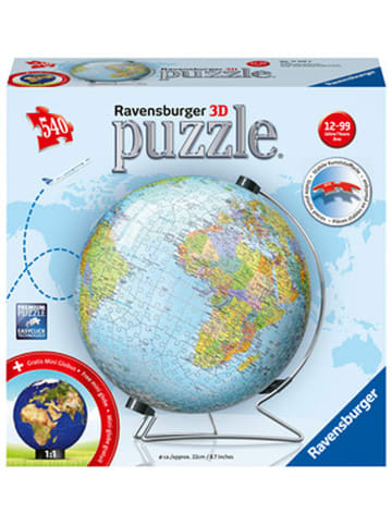 Ravensburger 540-delige 3D-puzzel "Wereldbol" - vanaf 12 jaar