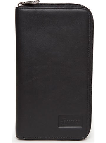 Eastpak Skórzany portfel "Tait Rfid" w kolorze czarnym - 12 x 22 x 2 cm