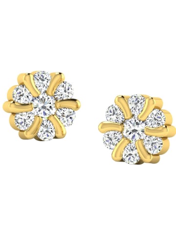 Diamant Vendôme Złote kolczyki-wkrętki z diamentami
