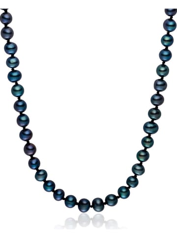 Nova Pearls Copenhagen Parelketting donkerblauw - (L)42 cm