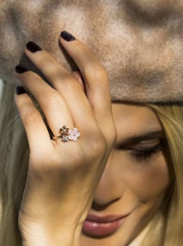 DIAMOND & CO Złoty pierścionek "Floraisons" z diamentami