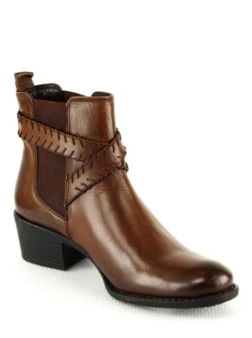 Manoukian Leder-Chelsea-Boots "Rita" in Braun