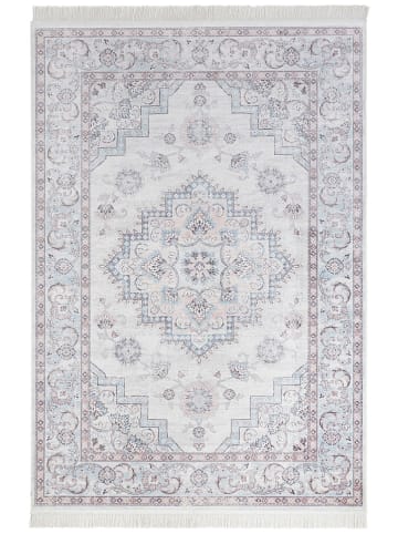 Nouristan Geweven tapijt "Antique Heriz - Samt" crème/lichtblauw/lichtrood