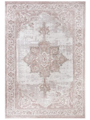 Nouristan Laagpolig tapijt "Aubusson Mirage" lichtroze/crème