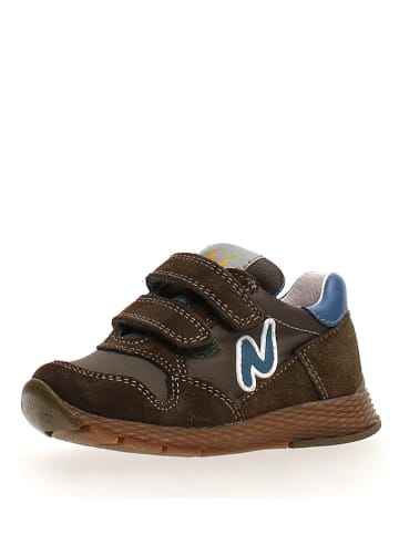 Naturino Leder-Sneakers in Khaki