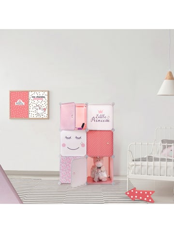The Home Deco Kids Modulaire kast "Armoire" lichtroze/roze - (B)34 x (H)95 x (D)32 cm