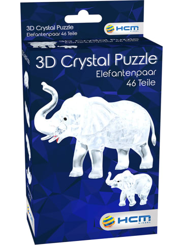 HCM 46-delige Crystal Puzzle "Olifanten paar" - vanaf 14 jaar