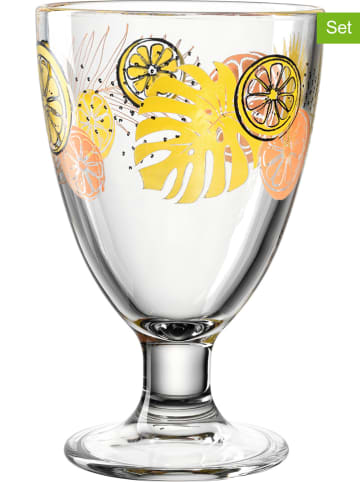 LEONARDO Pucharek (6 szt.) "Colorata" w kolorze żółto-pomarańczowym na lody - 480 ml