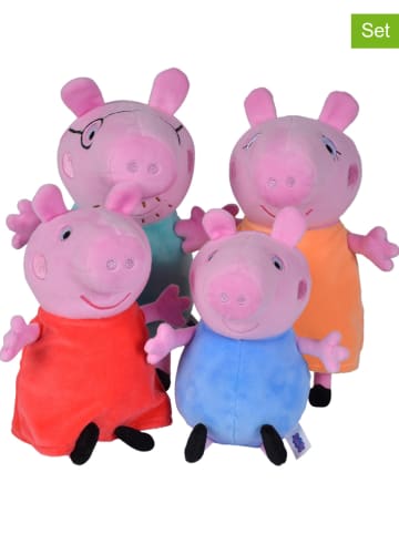 Peppa Pig 4-częściowy zestaw maskotek - 0+
