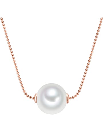 Nova Pearls Copenhagen Rosévergulde ketting met parel - (L)42 cm