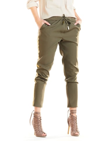 Awama Spodnie w kolorze khaki