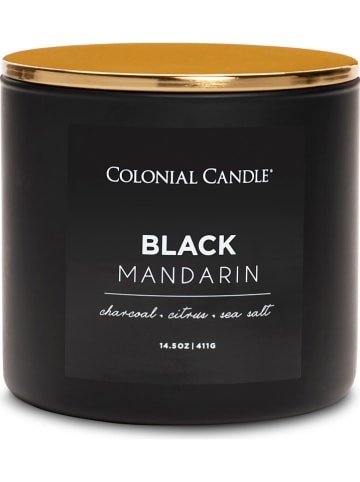Colonial Candle Geurkaars "Black Mandarin" zwart - 411 g