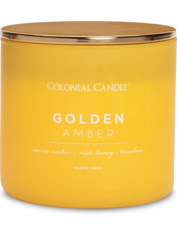 Colonial Candle Geurkaars "Golden Amber" geel - 411 g