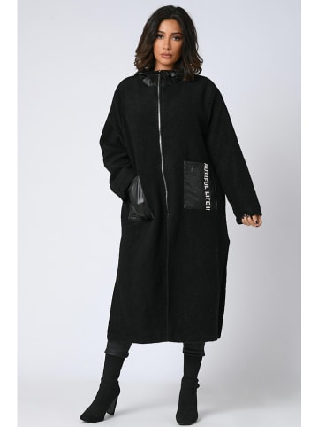 Plus Size Company Płaszcz przejściowy "Amir" w kolorze czarnym